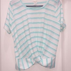 Two-tone casual top